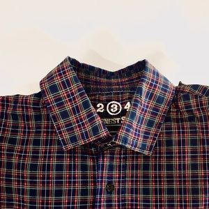 Last Call - Earnest Sewn Men’s Button Down Casual or Dress Shirt In Check